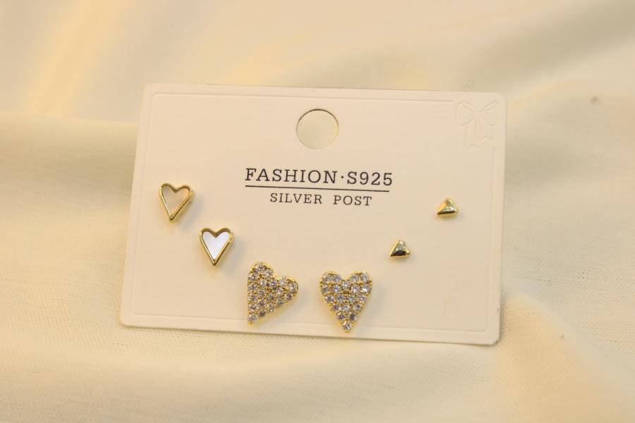 Set 3 Pares De Corazón
