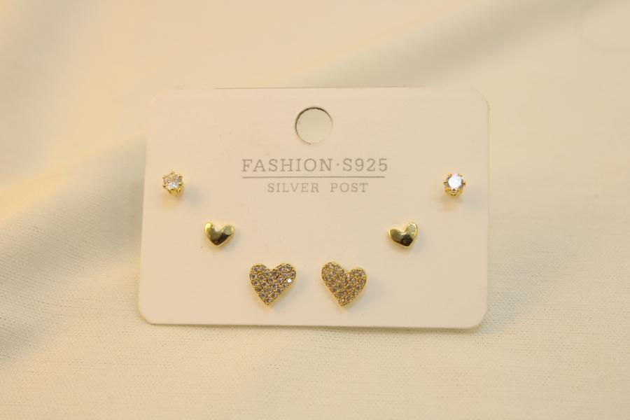 Set 3 Pares De Corazón