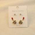 Set 3 Pares De Flor/Rosa