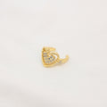 Earcuff Delicado Corazón Brillante