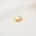 Earcuff Delicado Brillante Doble