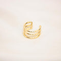 Earcuff Delicado Liso Triple