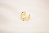 Earcuff Delicado Liso Triple