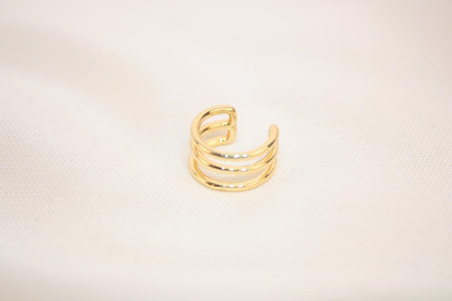 Earcuff Delicado Liso Triple