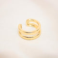 Earcuff Delicado Liso Doble