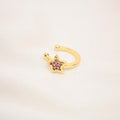 Earcuff Delicado Estrella Rosa