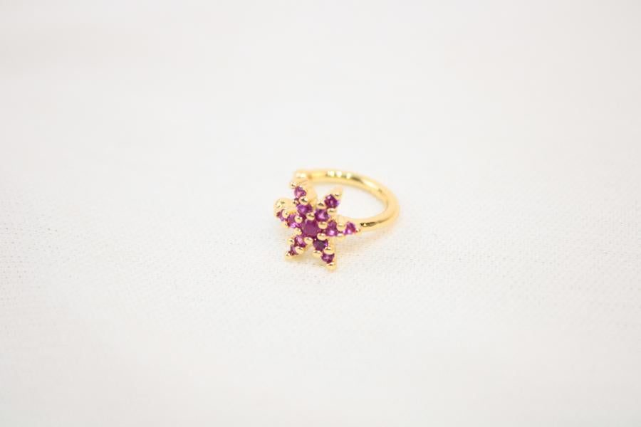 Earcuff Delicado Estrella Rosada