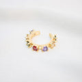 Earcuff Delicado Zirconia De Colores