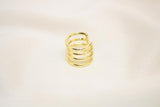 Earcuff Delicado Liso 4 Líneas