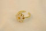 Anillo Antiestrés Flor Blanca