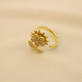 Anillo Antiestrés Flor Brillante Con Tallo