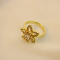 Anillo Antiestrés Flor Brillante Con Estrella