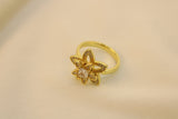 Anillo Antiestrés Flor Brillante Con Estrella