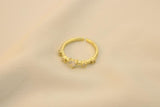 Anillo Cruzado Brillante Corazón