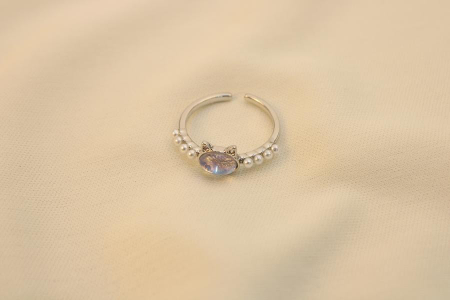 Anillo De Gato Perlado
