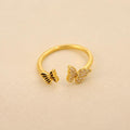 Anillo De Mariposa Cruzado