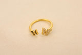 Anillo De Mariposa Cruzado