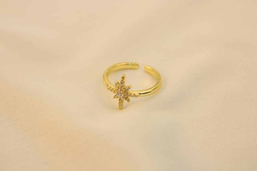 Anillo De Estrella Brillante