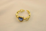Anillo De Corazón Azul