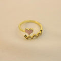 Anillo Cruzado De Corazón