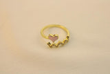 Anillo Cruzado De Corazón