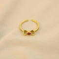 Anillo De Lazo Rosa
