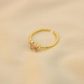 Anillo De Mariposa Rosa