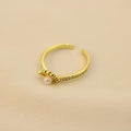 Anillo De Concha Con Perla