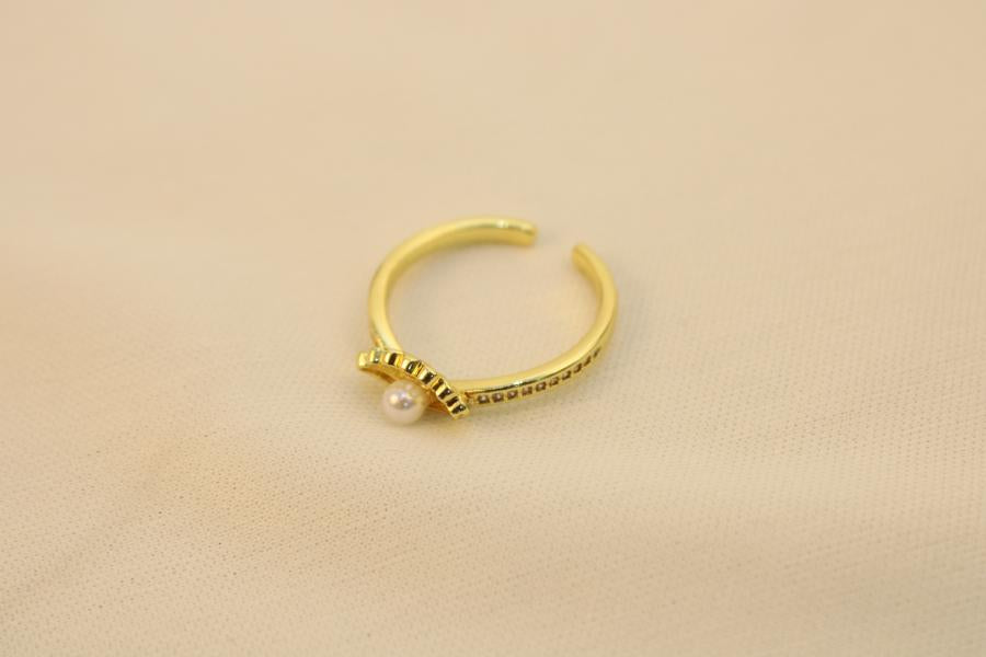Anillo De Concha Con Perla