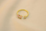 Anillo De Mariposa Rosa
