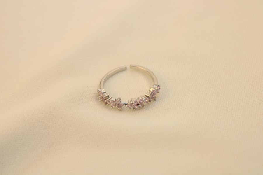 Anillo De Flores Rosadas