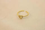 Anillo De Corazón Brillante