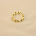 Anillo De Eslabones Brillantes