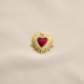 Charm / Dije De Corazón Rojo Brillante
