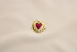 Charm / Dije De Corazón Rojo Brillante