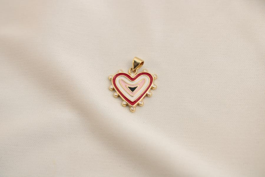 Charm / Dije De Corazón De Colores