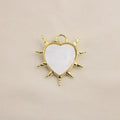 Charm / Dije De Corazón Blanco