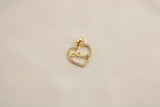 Charm / Dije De Corazón LOVE Brillante