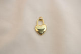 Charm / Dije De Candado Corazón
