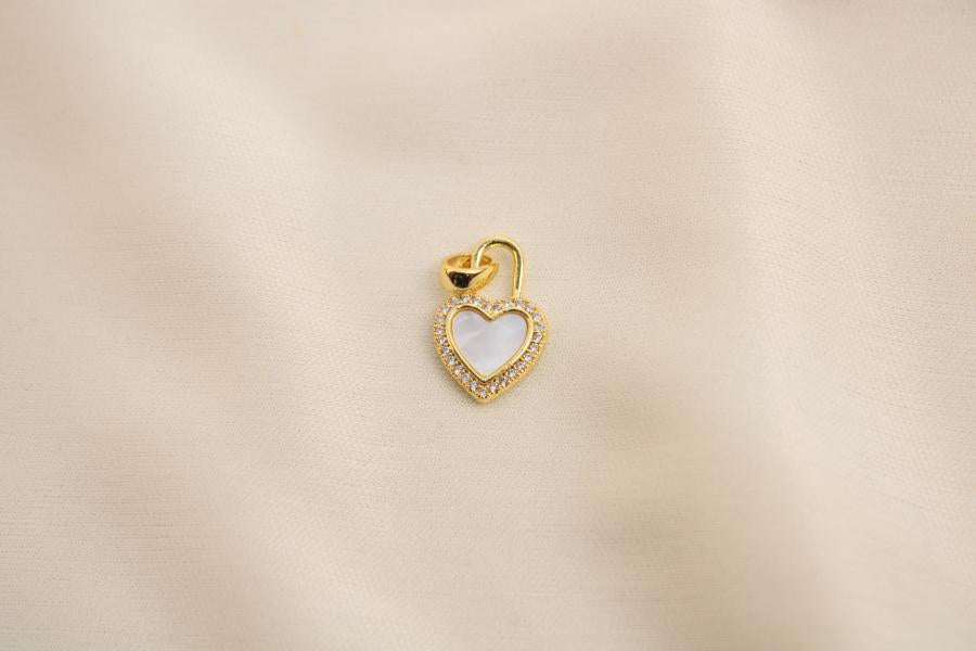 Charm / Dije De Candado Corazón
