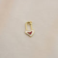 Charm / Dije De Candado Corazón