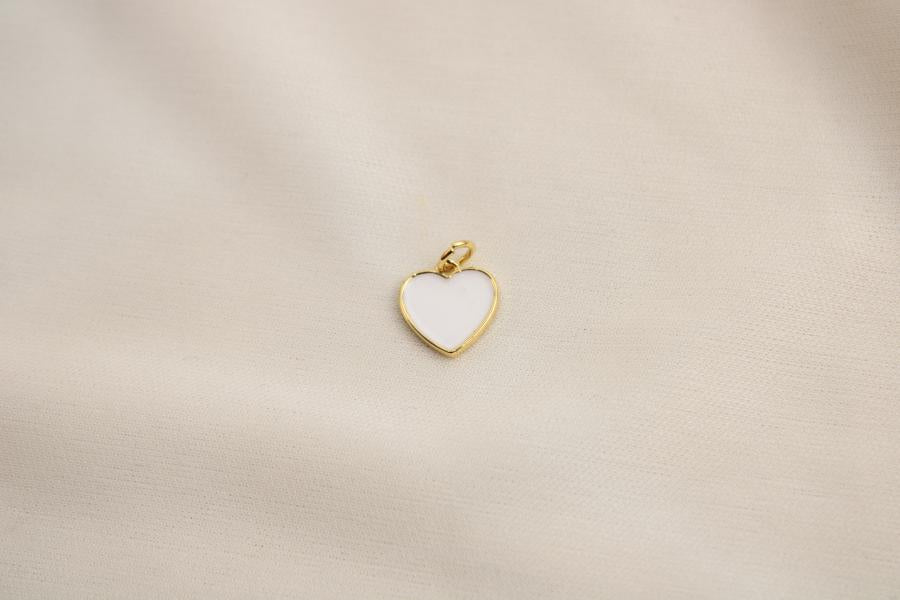 Charm / Dije De Corazon Blanco