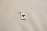 Charm / Dije De Carta Corazones
