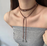 Cadena Con Colgante Tela