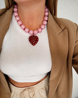 Cadena De Chicle Dije Corazón De Chispas