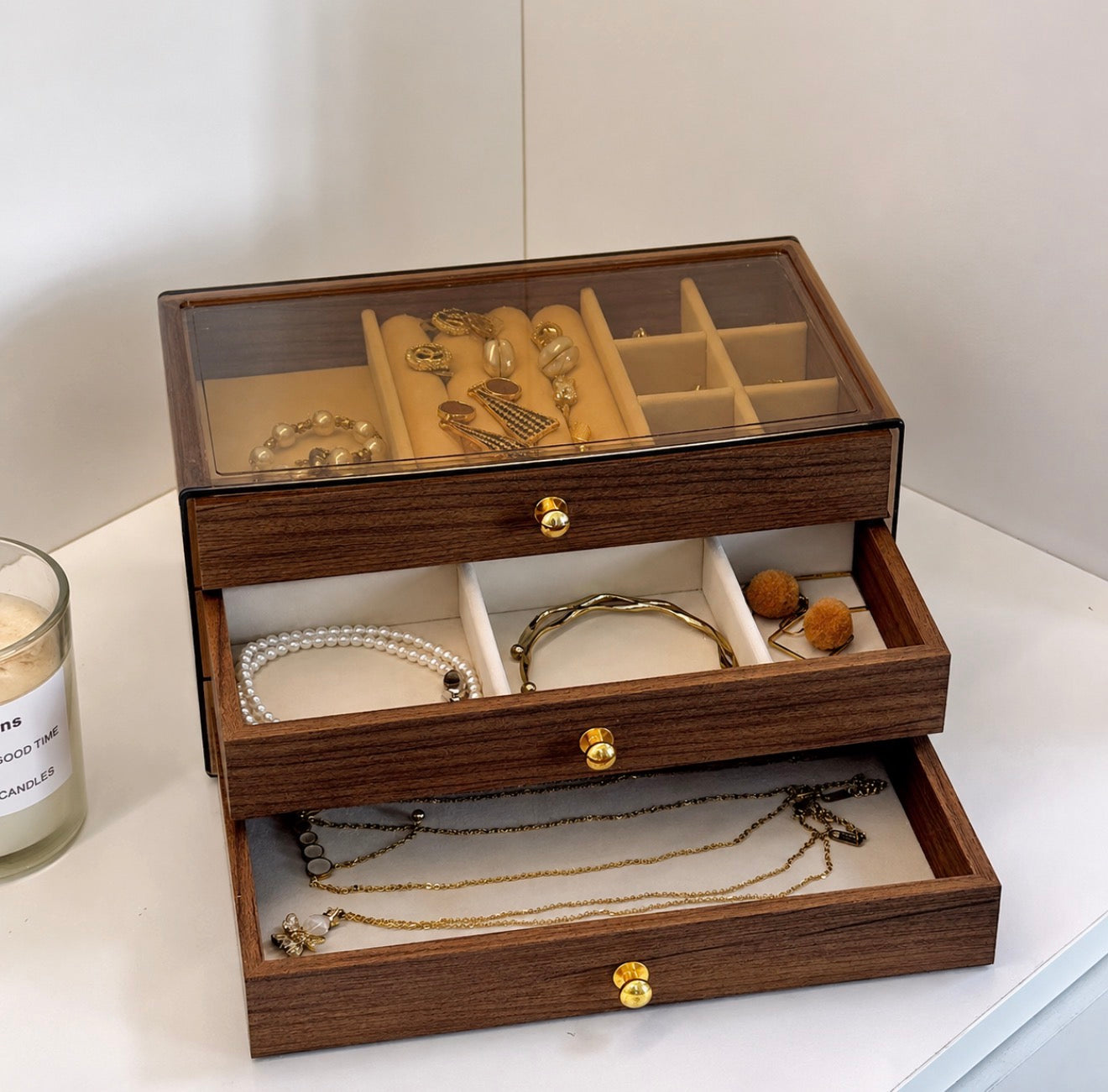 Organizador De Acrilico/Madera