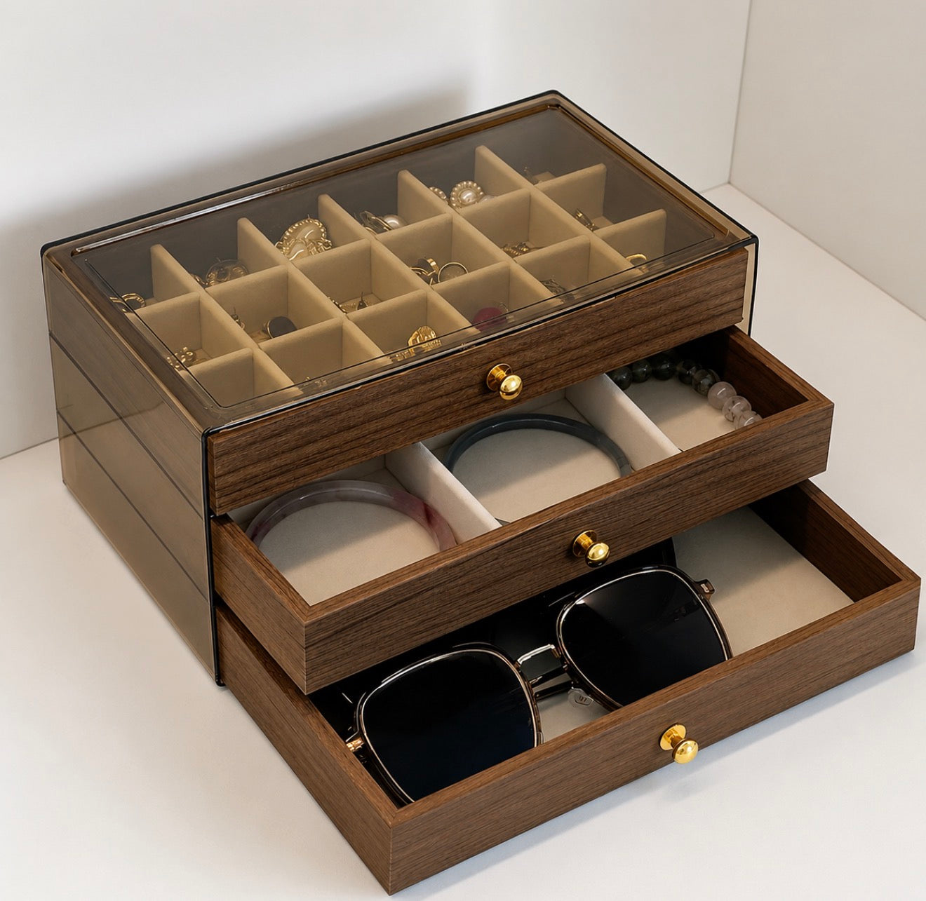 Organizador De Acrilico/Madera