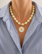 Cadena De Chicle Dije Flor Perla