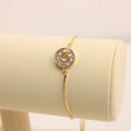 Pulsera Ajustable Circulo Con Zirconia