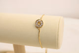 Pulsera Ajustable Circulo Con Zirconia